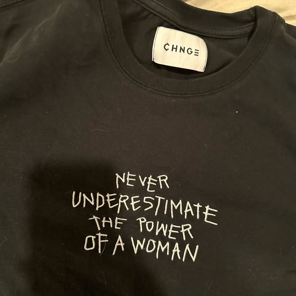Oversized Women Feminist CHANGE shirt